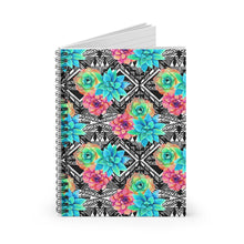 Load image into Gallery viewer, Ruled Spiral Notebook - Flowering Succulent
