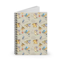 Load image into Gallery viewer, Ruled Spiral Notebook - Classic Bear
