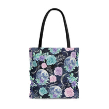Load image into Gallery viewer, Tote Bag - Dark Floral Moon
