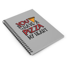Load image into Gallery viewer, Ruled Spiral Notebook - Pizza My Heart
