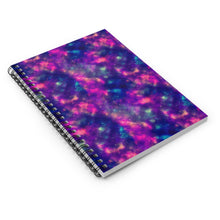 Load image into Gallery viewer, Ruled Spiral Notebook - Pink &amp; Purple Galaxy
