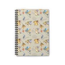 Load image into Gallery viewer, Ruled Spiral Notebook - Classic Bear
