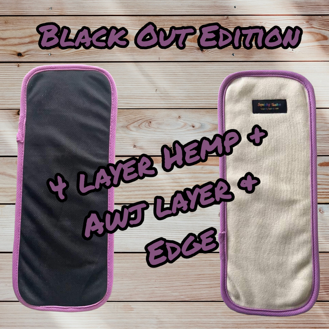 BOE* 4 layer Hemp +1 layer black Awj w/ Purple Awj Edge